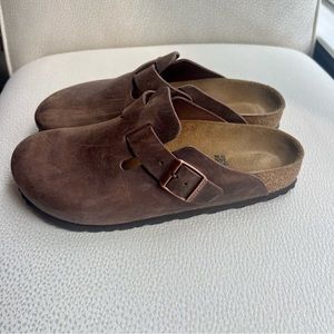 Birkenstock Boston Oiled Leather in Habana - 38